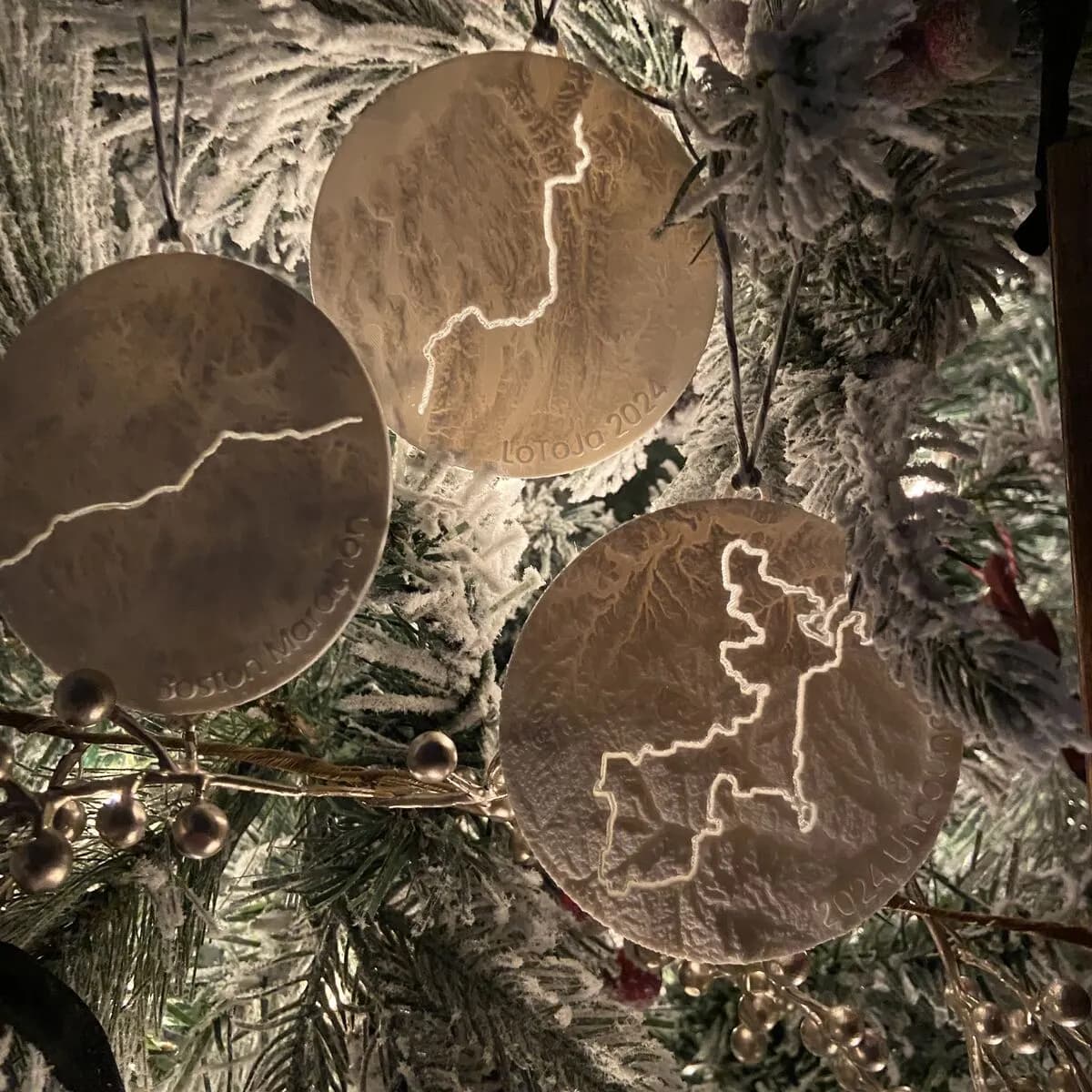 3D-printed Route Ornaments